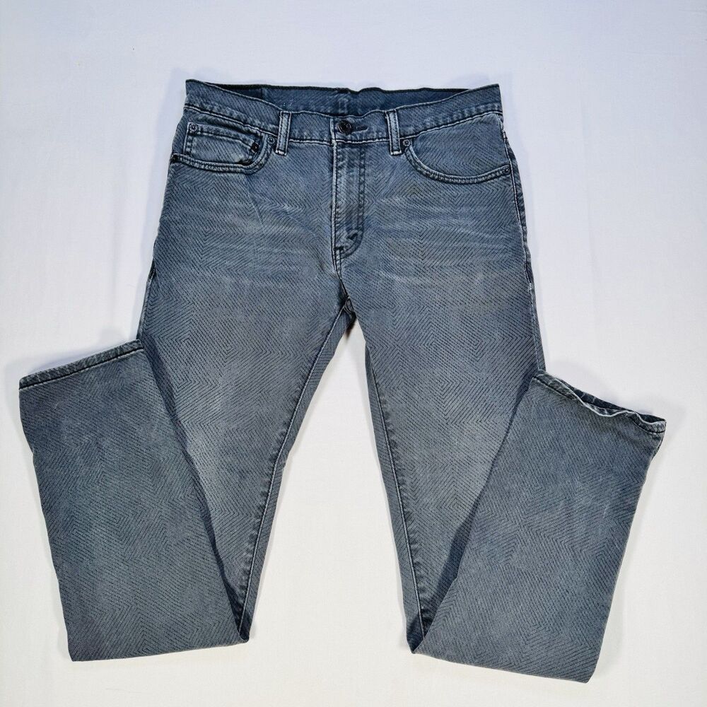 Levi’s 510 Super Skinny Jeans Gray Herringbone 30x30 Men’s Denim Pants